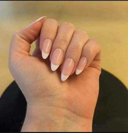 Almond French Nails