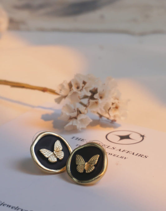 BUTTERFLY COIN STUDS