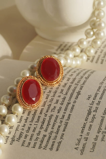 RUBI RED EARRINGS